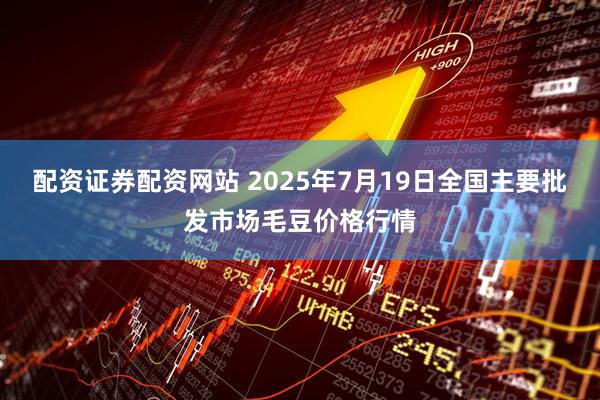 配资证券配资网站 2025年7月19日全国主要批发市场毛豆价格行情