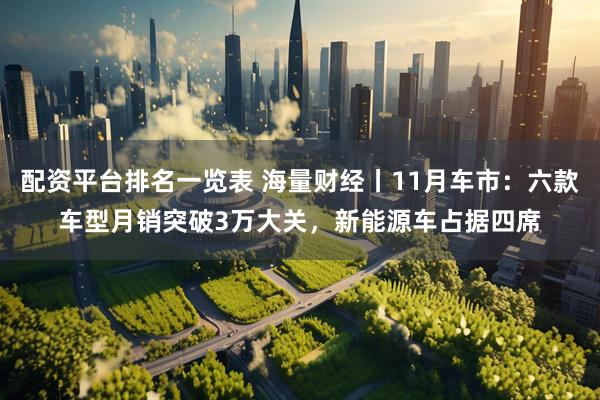 配资平台排名一览表 海量财经丨11月车市：六款车型月销突破3万大关，新能源车占据四席